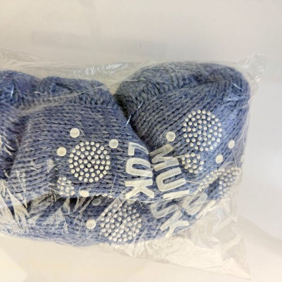 Muk Luks Women’s Marl Cable Knit Slipper Socks L/XL Non Slip Lounge sz 8-10 - Picture 4 of 7